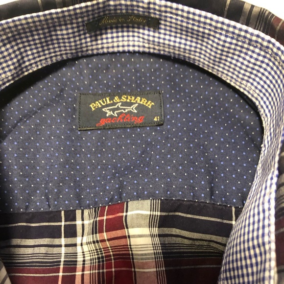 Paul & Shark navy plaid shirt - Picture 5 of 8